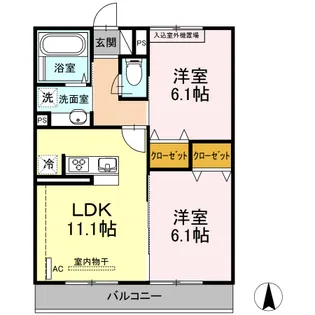 センチュリーハイムすみよし台 IV【2階】の間取り