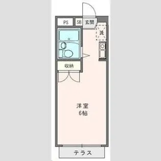 鶴見マンション関東【1階】の間取り