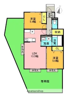 コーストヒルズ横浜【1階】の間取り