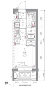 AZEST阪東橋Ⅱ【4階】の間取り
