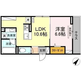 リエージュ【3階】の間取り