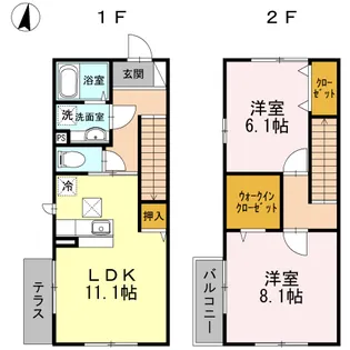アル ソーレ【1階】の間取り
