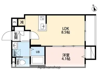 LUNA COURT【1階】の間取り