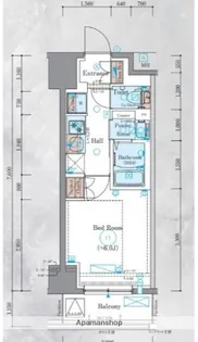 エステムコート横浜反町Ⅱ【7階】の間取り