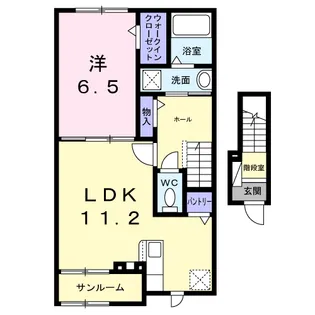 シュタイン・フルス【2階】の間取り