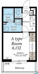 リブリ・サニープレイス新子安【1階】の間取り