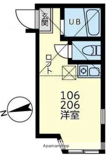ユナイト芹ヶ谷アゾレス【1階】の間取り