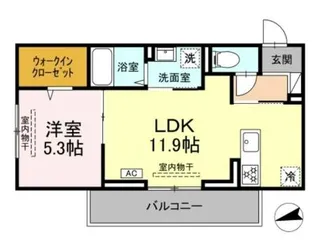 アンソレイユ宮ノ上【3階】の間取り