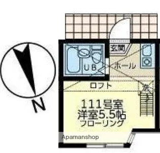 ユナイト南太田ジヴェルニー【1階】の間取り
