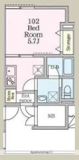 WISTERIA KIKUNA【1階】の間取り