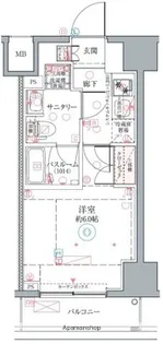 クレヴィスタ横浜関内Ⅱ【11階】の間取り