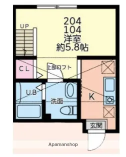 ティナ小田急相模原Ⅱ【2階】の間取り
