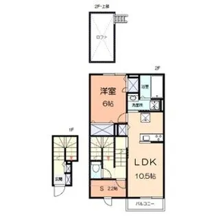 シエル ブリランテ【202号室】の間取り