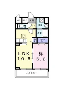 STELLA日吉【1階】の間取り