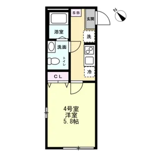 アルファ井土ヶ谷【2階】の間取り