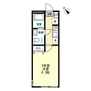 アルファ井土ヶ谷【1階】の間取り