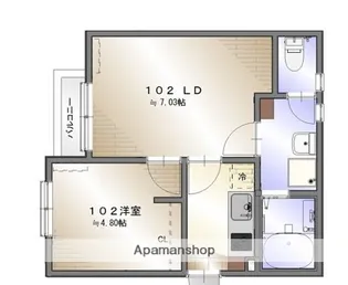 COAST TERRACE 桜山【1階】の間取り