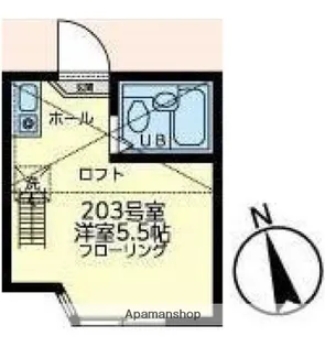 ユナイト南太田ケリースレーター【2階】の間取り