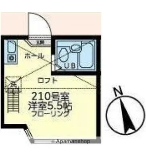 ユナイト南太田ケリースレーター【2階】の間取り