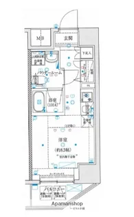 スパシエイラーレ横浜【3階】の間取り