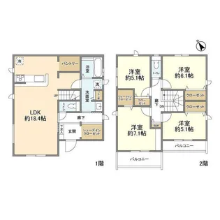 東京都町田市矢部町【一戸建】の間取り