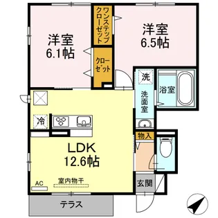 ドリームヴィラ E【1階】の間取り