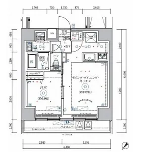 RELUXIA伊勢佐木長者町【2階】の間取り