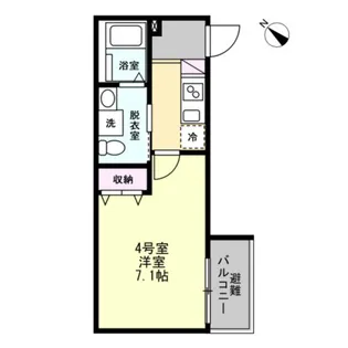 ベイルームフルリール相模大野【1階】の間取り