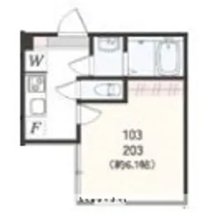 アザーレ クオン東海大学前【2階】の間取り