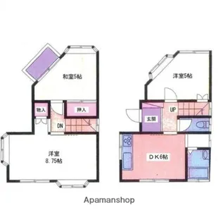 神奈川県横須賀市芦名2丁目【一戸建】の間取り