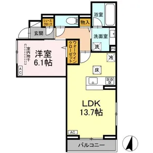 KOMFORTA【1階】の間取り
