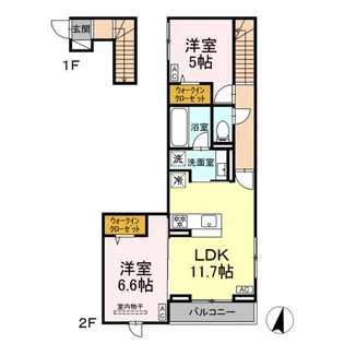 KOMFORTA【2階】の間取り