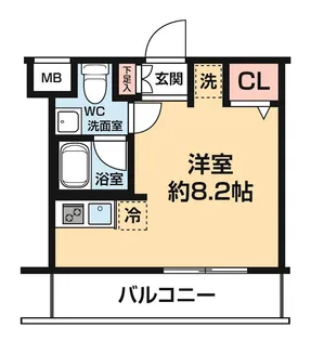 ARCOBALENO KAWASAKI WEST【3階】の間取り