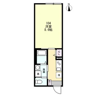 スキット本厚木【1階】の間取り