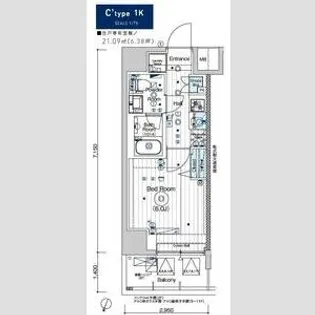 MAXIV横浜吉野町TRE【5階】の間取り
