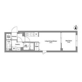 タスキ リシェス 池上【2階】の間取り