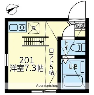ユナイト西横浜アリスバーリー【2階】の間取り