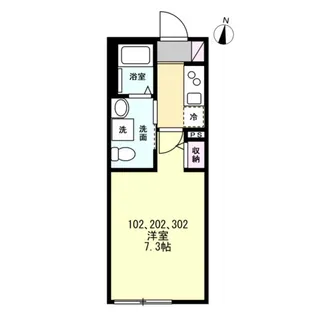 ベイルームメゾン新杉田【2階】の間取り