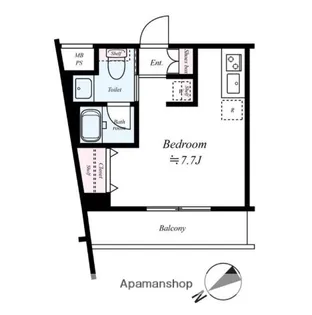 ARCOBALENO KAWASAKI WEST【5階】の間取り