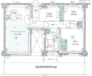 ヴェレーナ玉川学園前【6階】の間取り