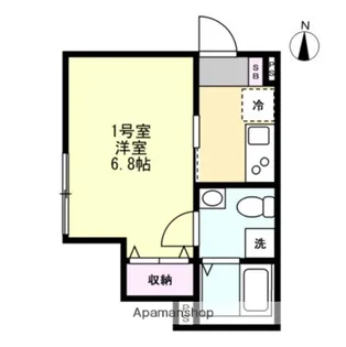 ベイルームキャナル鶴見【1階】の間取り