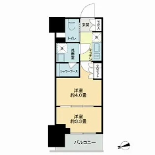 ザ・ライオンズフォーシア鶴見【7階】の間取り