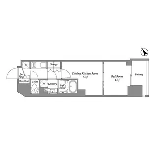 シーズンフラッツ大森西【8階】の間取り
