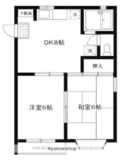 ラ・フルール夏山【2階】の間取り