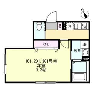 FELICE相模原【3階】の間取り