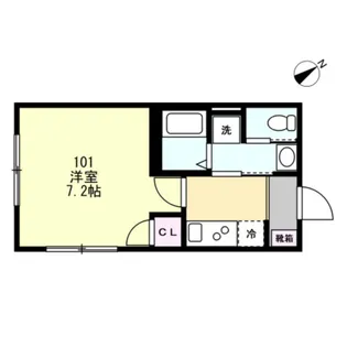 FELICE鵠沼海岸【1階】の間取り