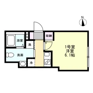 ベイルーム本厚木クレスト【3階】の間取り