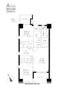 ロサブリーズ 本牧【3階】の間取り