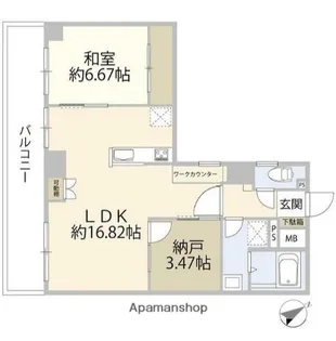 クローバーライフ桜森【6階】の間取り
