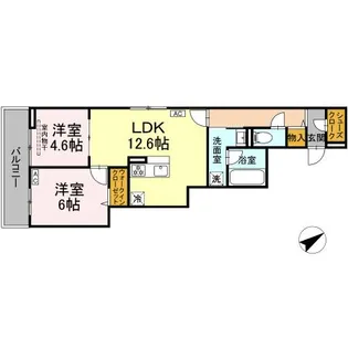 D PAINA 生田【3階】の間取り
